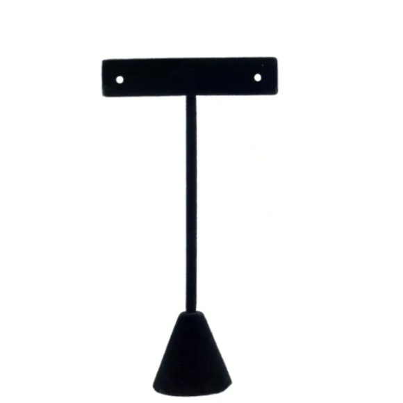 Bead Landing Velvet Earring Stand Display Holder Black 6.5" - Picture 1 of 4